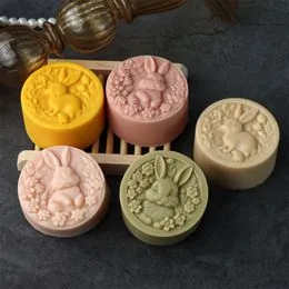 Moule Lapin 3D Silicone Pâques - 2 Pièces Pour Bougies, Savons, Chocolats - 2 Styles
