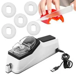 Sacapuntas Eléctrico NC Para Niños, De Dibujos Animados, Carga USB, Modelador De Lápiz De Plástico De Un Solo Agujero, Sacapuntas