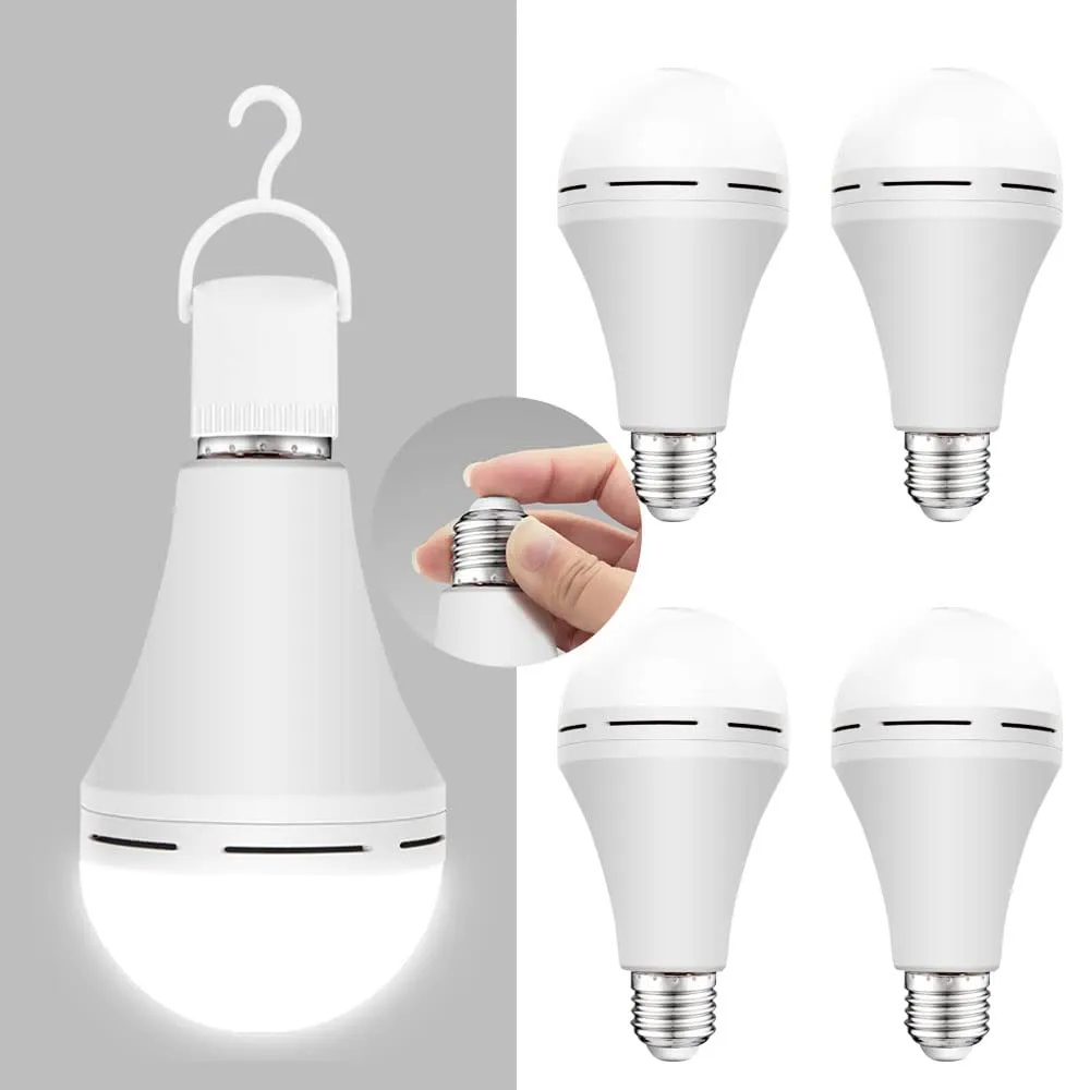 Lampe d'urgence d'extérieur, ampoule Rechargeable, lampe de marché  nocturne, charge intelligente, E27, 5W 7W 9W 12W, 220V
