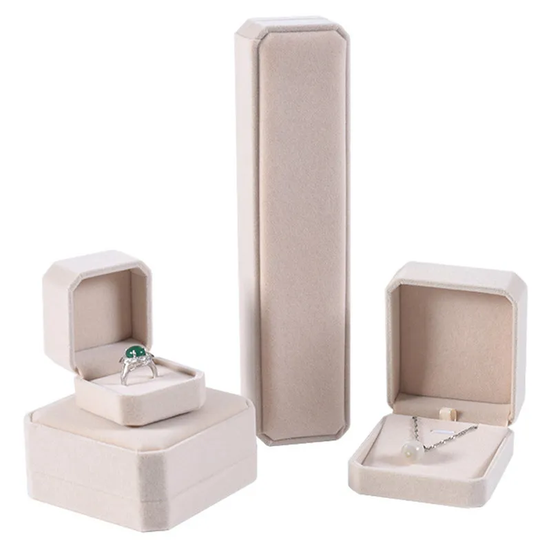 Square Jewelry Box Set Wedding Jewellery Earring Ring Necklace Bracelet Holder Storage Cases Gift Packing Box308f