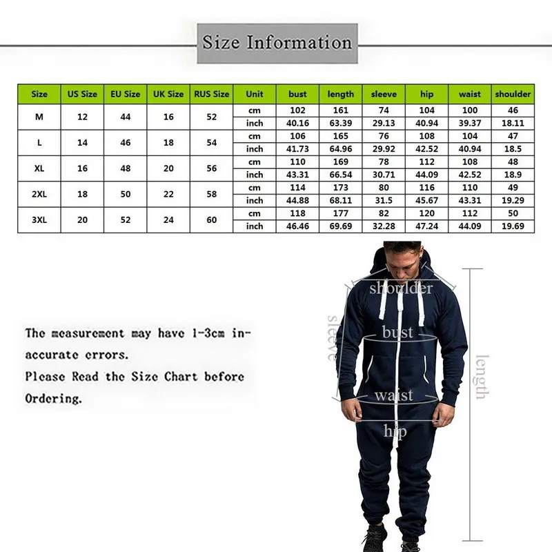 Mens Pure Color Splicing Jumpsuits Zipper Hoodie One Piece Pajama
