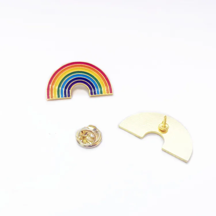 Rainbow Brooch Iron Butterfly Buckle Paint Badge Clothing Collar Pin Gay Lapel Pin