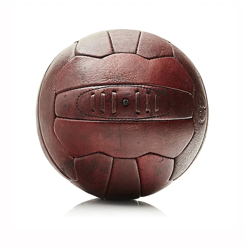 Retro footballs Original Classic soccer ball good quality leather VINTAGE FOOTBALL242E