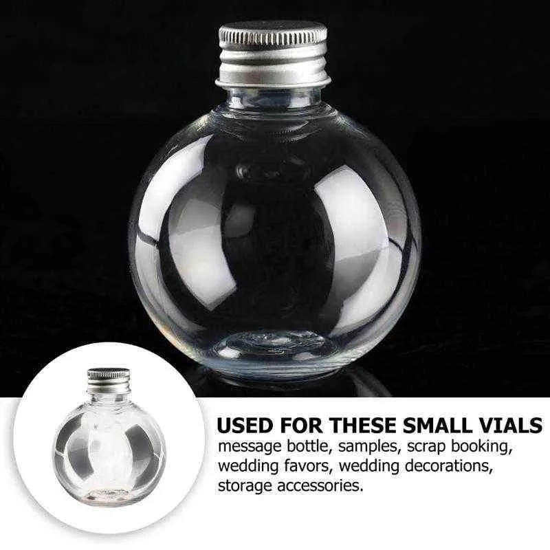 Plastic Bottles Empty Leak Proof 150ml Transparent Container Ball Bottle for Home Decor 2111308539358