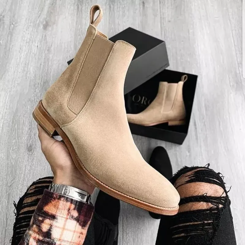 Lovers Men Women  Boots Faux Suede High Top Low Heel Solid Color Ankle Comfortable Fashion Classic Business Official Boots CP196