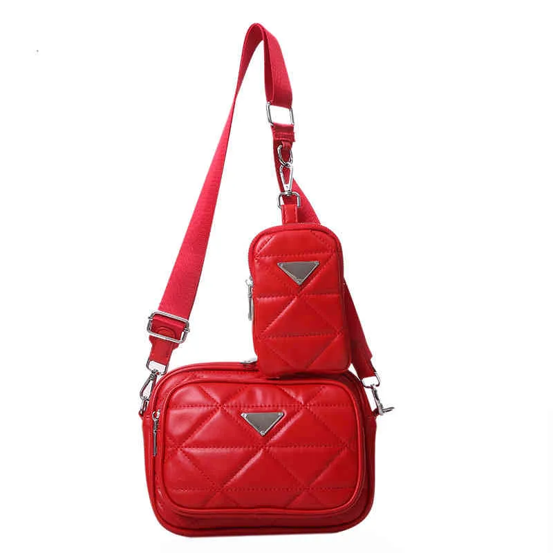 Handbag trendy wide strap messenger single leisure backpack flip texture rhombic lattice women`s factory outlet