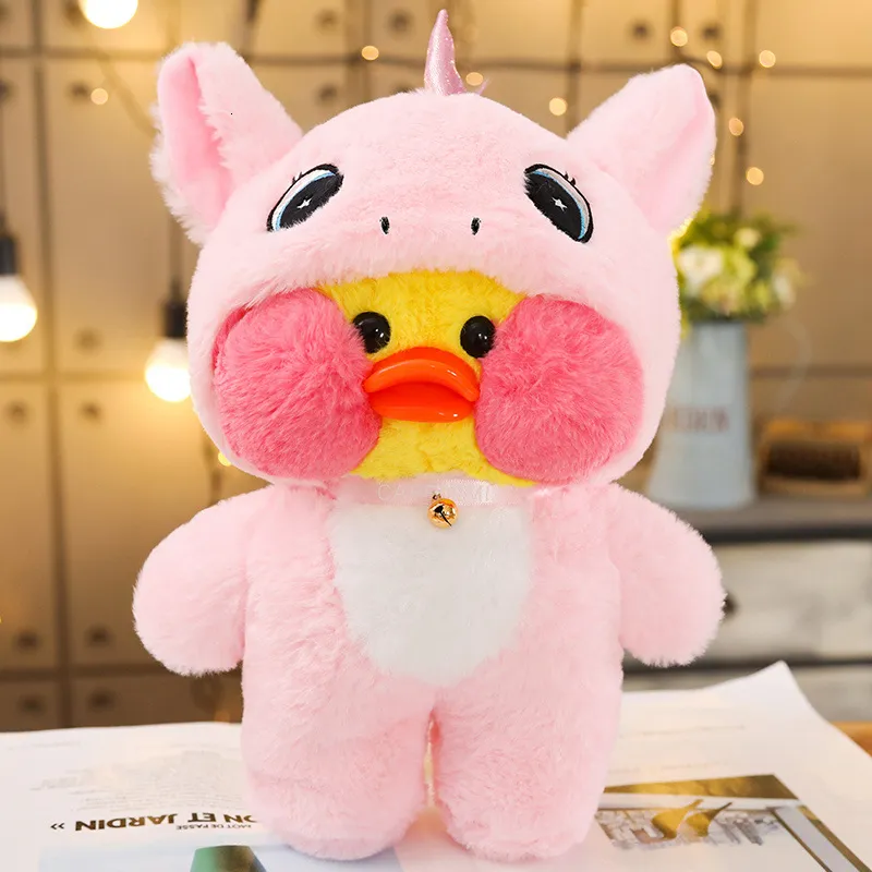 30cm Kawaii Peluche Lalafanfan Café Jouets de Canard En farce Animal Canard  Cadeaux Peluche pour Filles Enfants Anniversaire Noël Présent