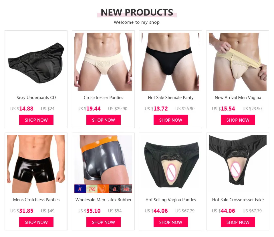 偽の下着トランスジェンダーとクロスドレスドラッグクイーンニューハーフパンティ膣for Crossdresser Panties  J190715を￥2,268 | DHgate