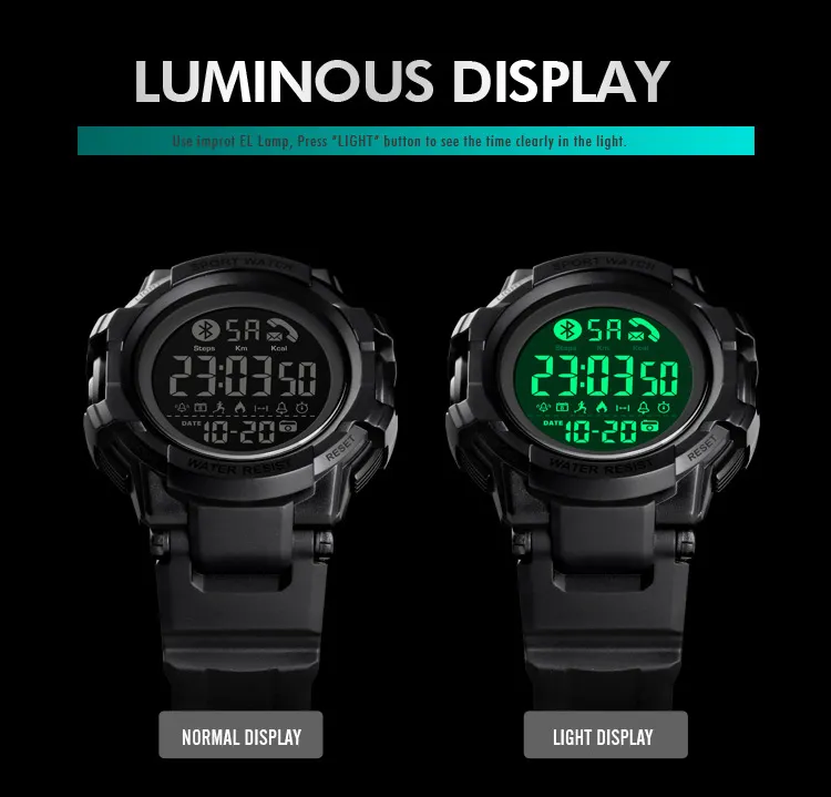 SKMEI Fashion Smart Watch Men Bluetooth Wrist Smartwatch Mens Call