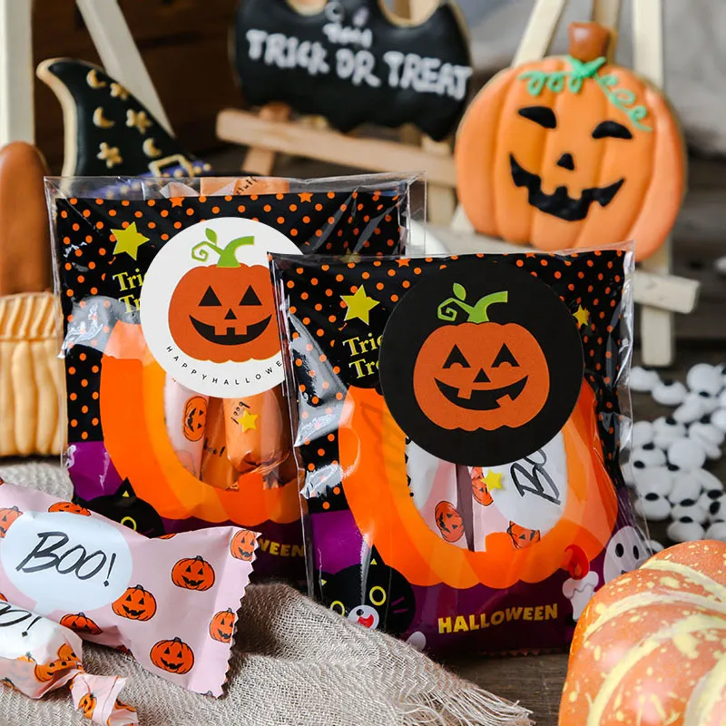 decoração abóbora Halloween - Etiqueta selo rosto abóbora desenho Halloween, Adesivos decorativos redondos para lembrancinhas festa, rolo adesivo  portátil para crianças e adultos Littryee