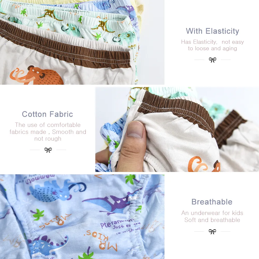 4-Pack Kids Girls Soft Cotton Underwear Breathable Comfort Panty Briefs  Toddler Undies 2-9 Years