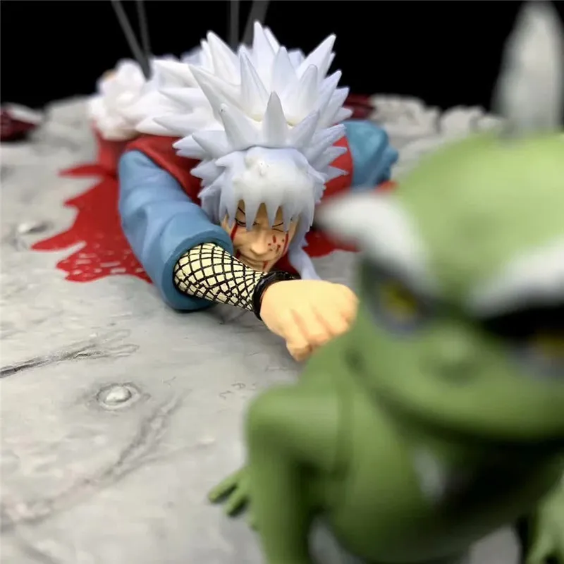 Anime Naruto Jiraiya Dead PVC 9CM Action Figure Toy Statue