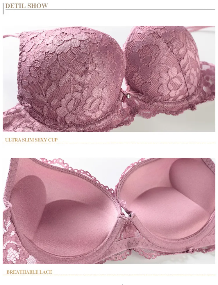 Logirlve Comfort Adjusted Bra And Panty Set Sexy Backless Wireless  Underwear Set Lace Floral Women Lingerie Sets Push Up Bra - Price history &  Review, AliExpress Seller - Milove Store