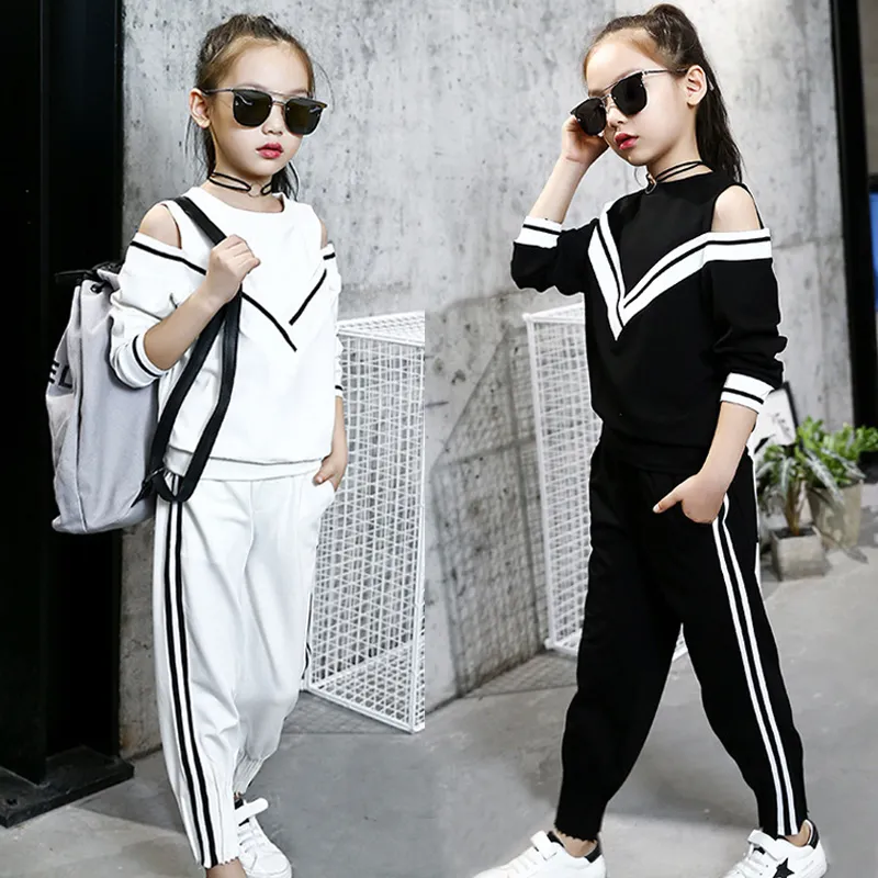 Meisjes Kids Trendy Casual Tops Lange Mouw Zomer