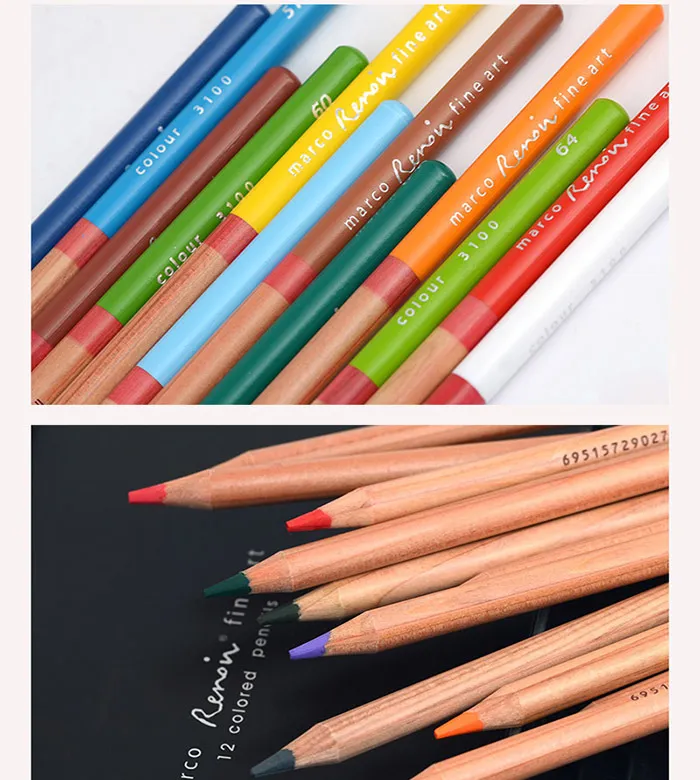 Kalour 色鉛筆: マルコ ルノワール 12を￥2,411 | DHgate