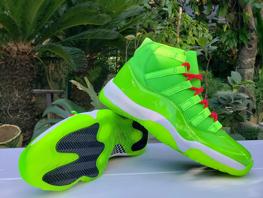 Jordan 11 sales lime green