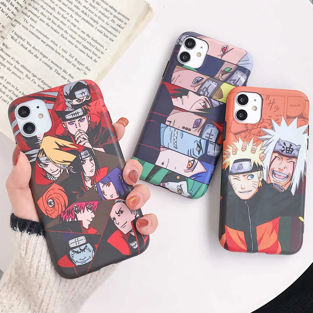 Capa para iPhone 8 7, desenho animado anime japonês Naruto Dor