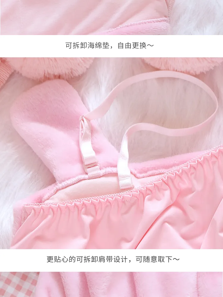 Melody Cinnamoroll Velvet Tube Top Panties Set For Girl Underwear Bra  Bloomers.