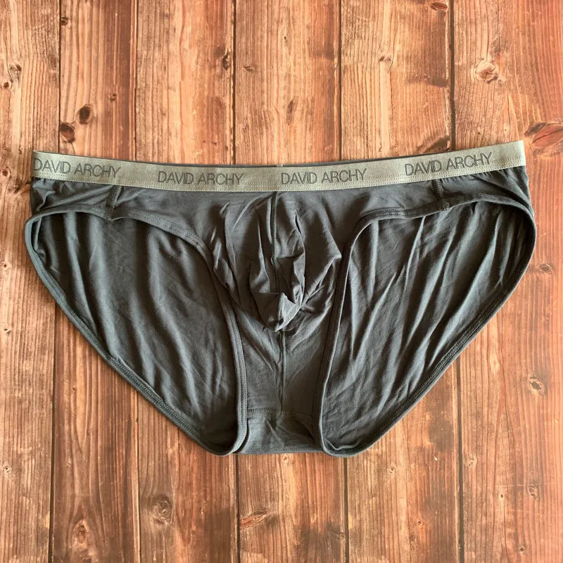 David Archy Mens Underwear Contoured Bulge Pouch Bikini Briefs