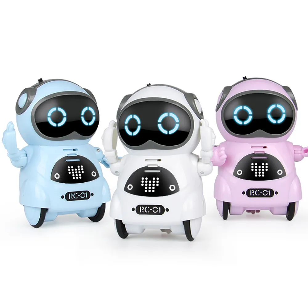 Mini Pocket RC Robot Cocuklar cin Etkile imli Robot Oyuncaklar Ses Kontrolu ark Soyleme Dans Diyalog Hikaye Anlatma Erkekler cin E itim