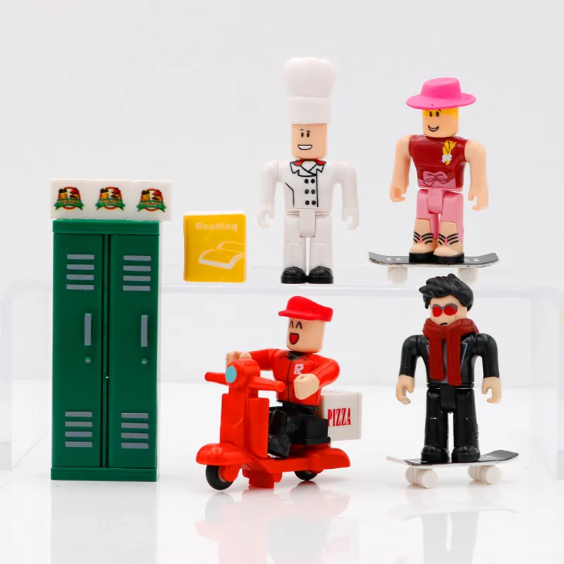 ROBLOX Work At A Pizza Place Game /Pack 7cm PVC Suite Dolls Toys