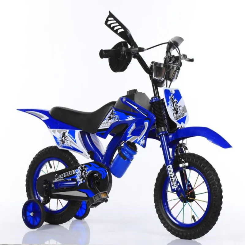 New Lightweight Motorcycle 12 Inch Kids Bicycle Cool Fashion Baby