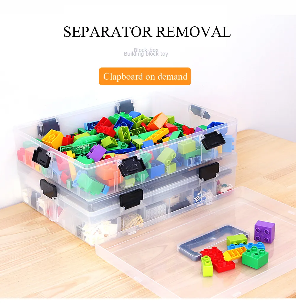 Lego Toy Storage Box Building Block Lego Organizer Transparent