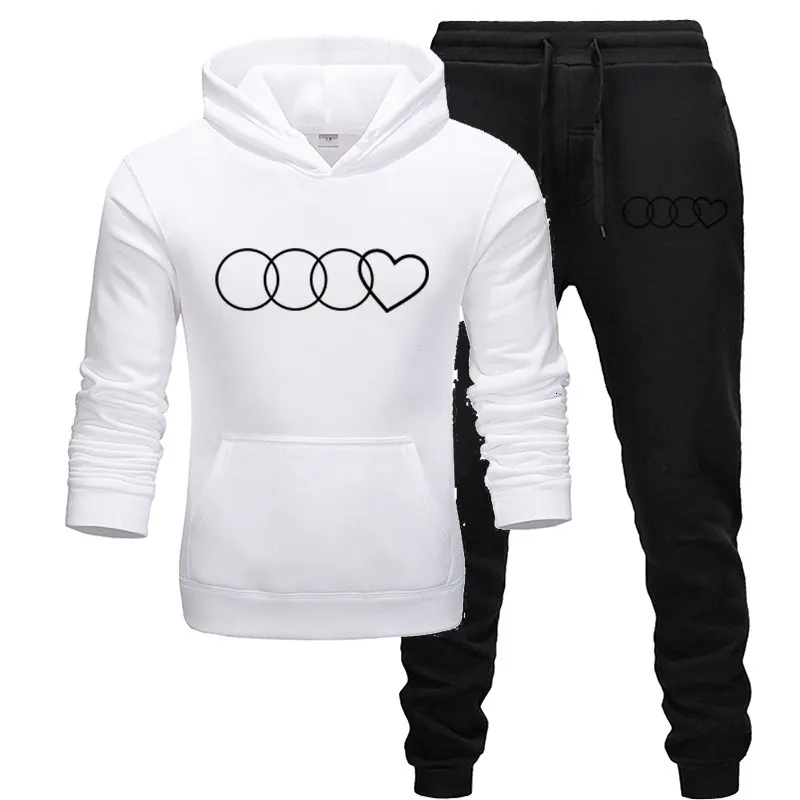 Veste à capuche avec Logo Audi imprimé pour hommes, sweat-shirt en