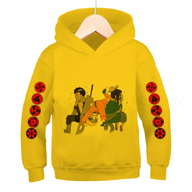 Naruto hoodie yellow sale