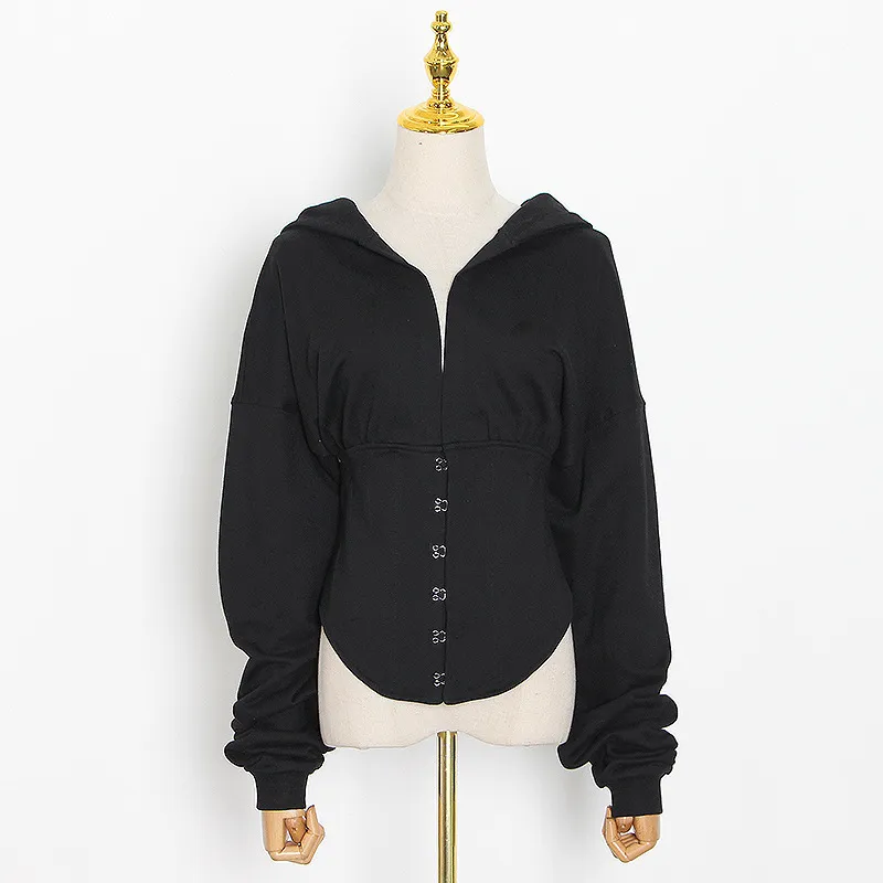 Grey corset best sale hoodie
