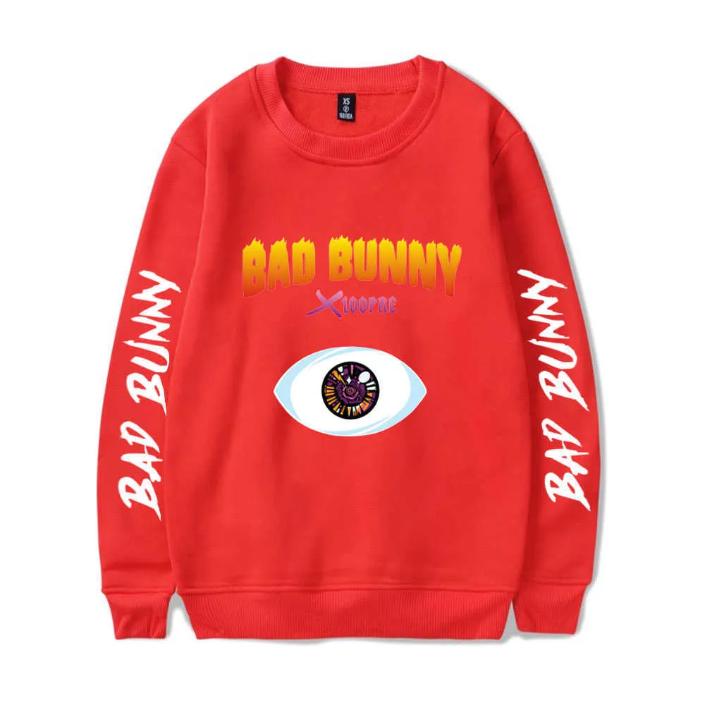 2021 Bunny Hoodie Sweatshirt Bad Bunny O Neck Collar Pullovers
