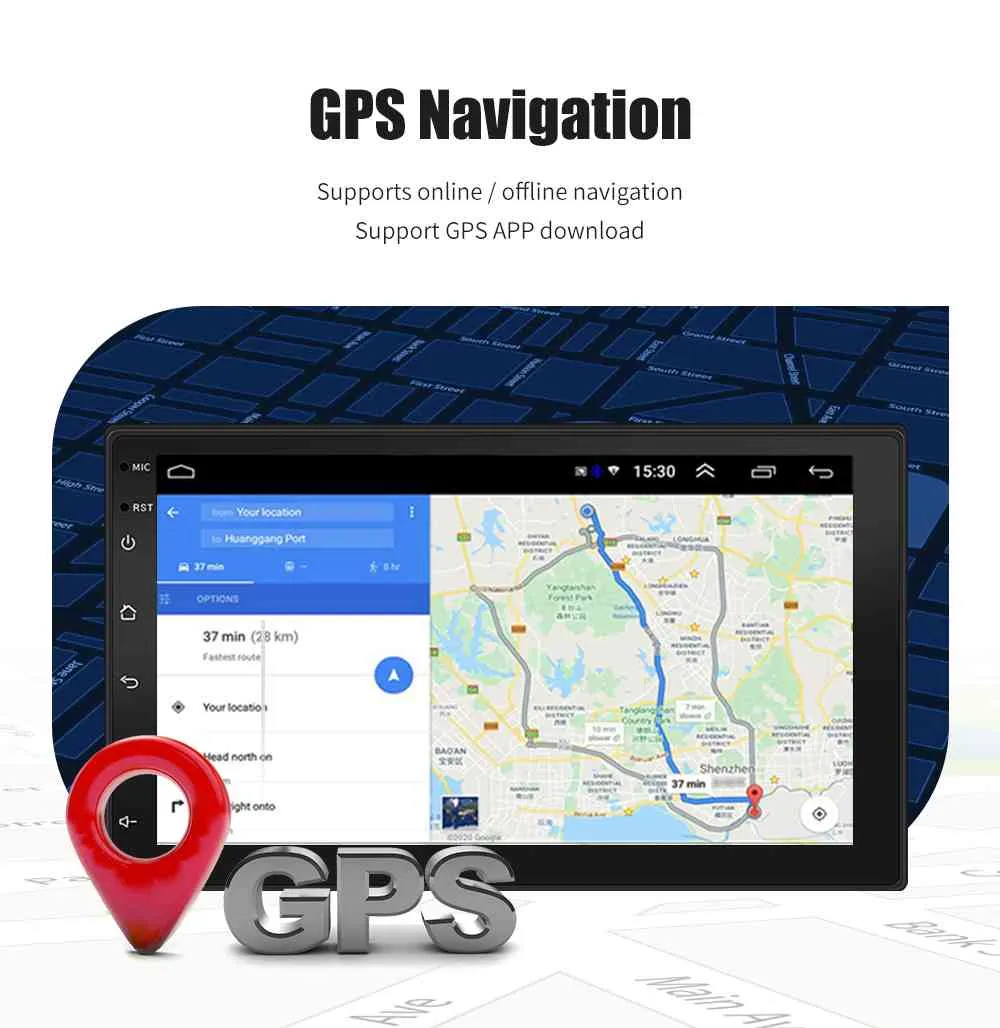 ESSGOO AUTORADIO 2 DIN Android 10 Автомобильная Радиостанция.