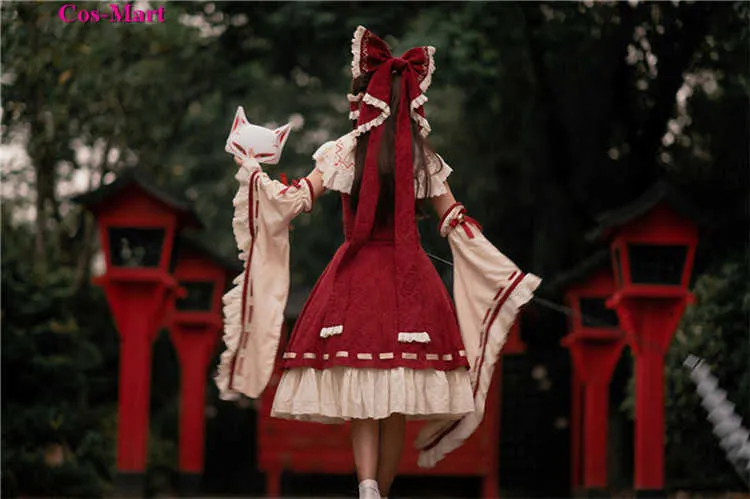 Jogo Touhou Project Hakuri Reimu Cosplay Traje Moda Feminina Uniformes  Feminino Atividade Partido Role Play Roupas S XL Y0913 De $1.210,72