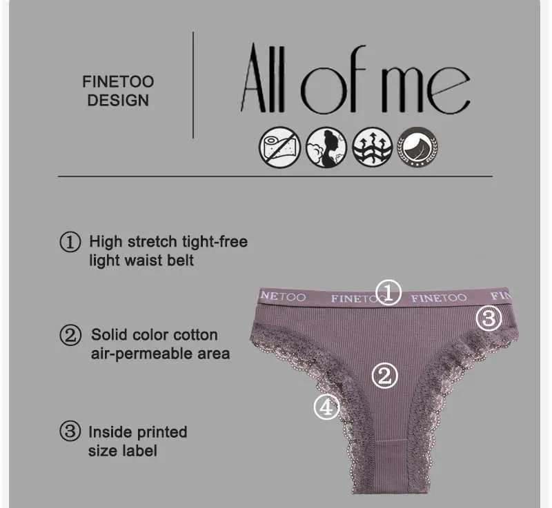 Fashion 3PCS/Set Cotton Panties Brazilian Style Women Underwear