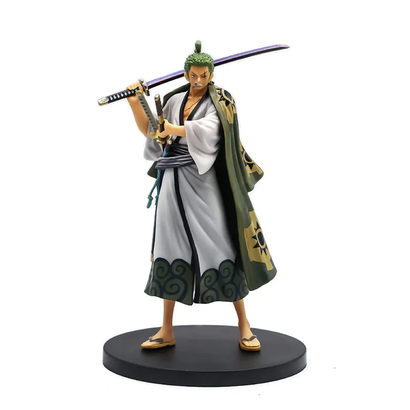 Uma peça q versão roronoa zoro estatueta sanji luffy figuras