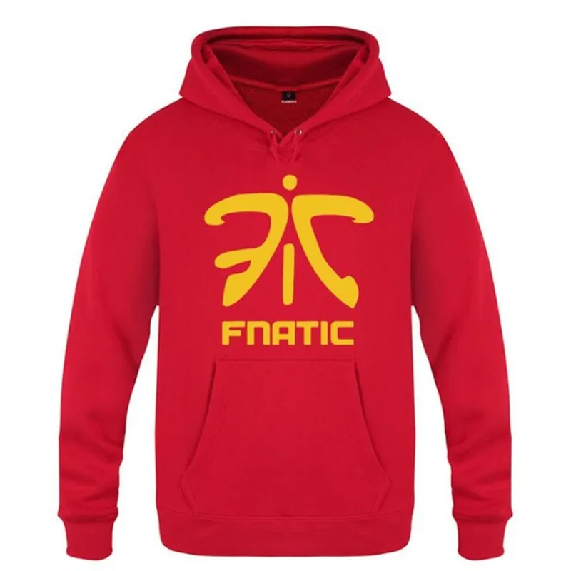 Mens Felpa Con Cappuccio Giochi Fnatic Team Logo Felpe Con