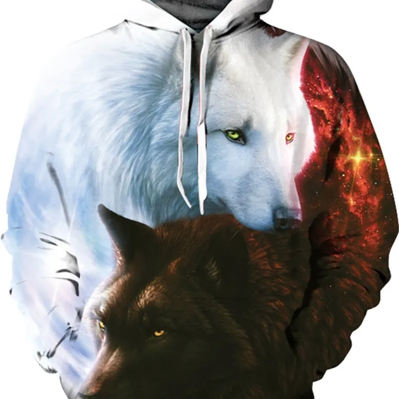 Hoodie Fleces Swater Hoody2021 Wolf 3D 3 587 DHgate