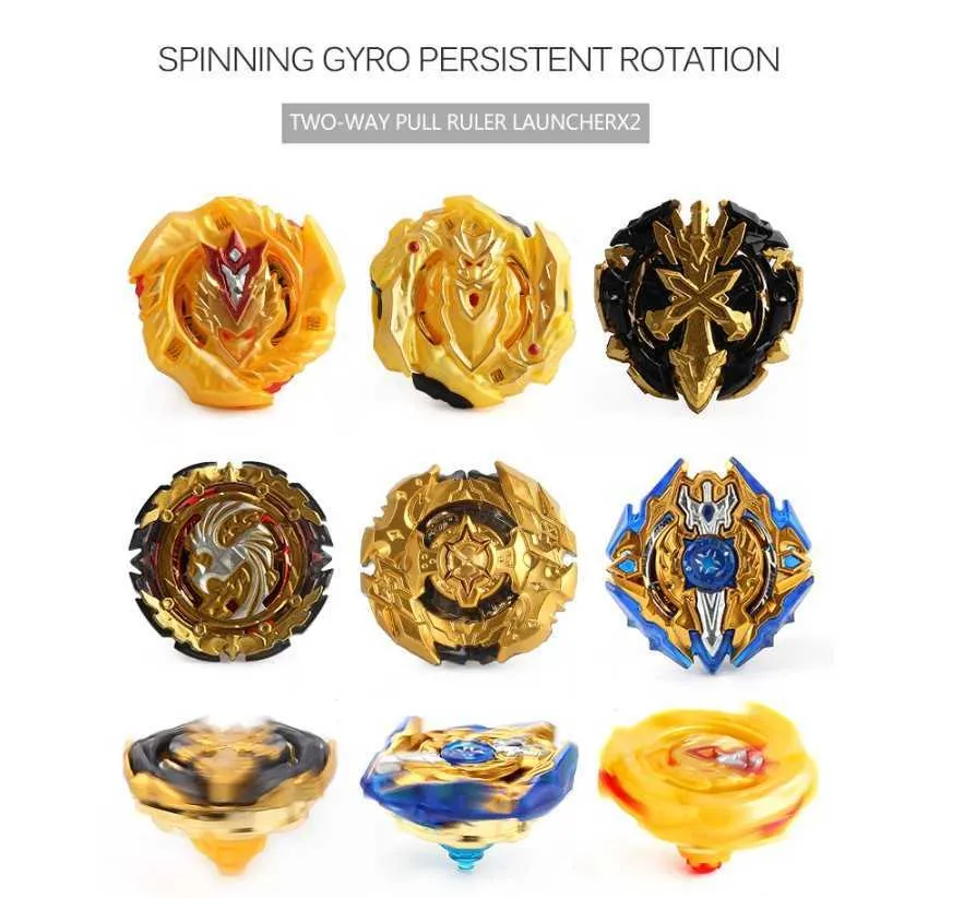 ベイブレードバーストおもちゃ金属ゴッドスピニングランチャー6ピースB
