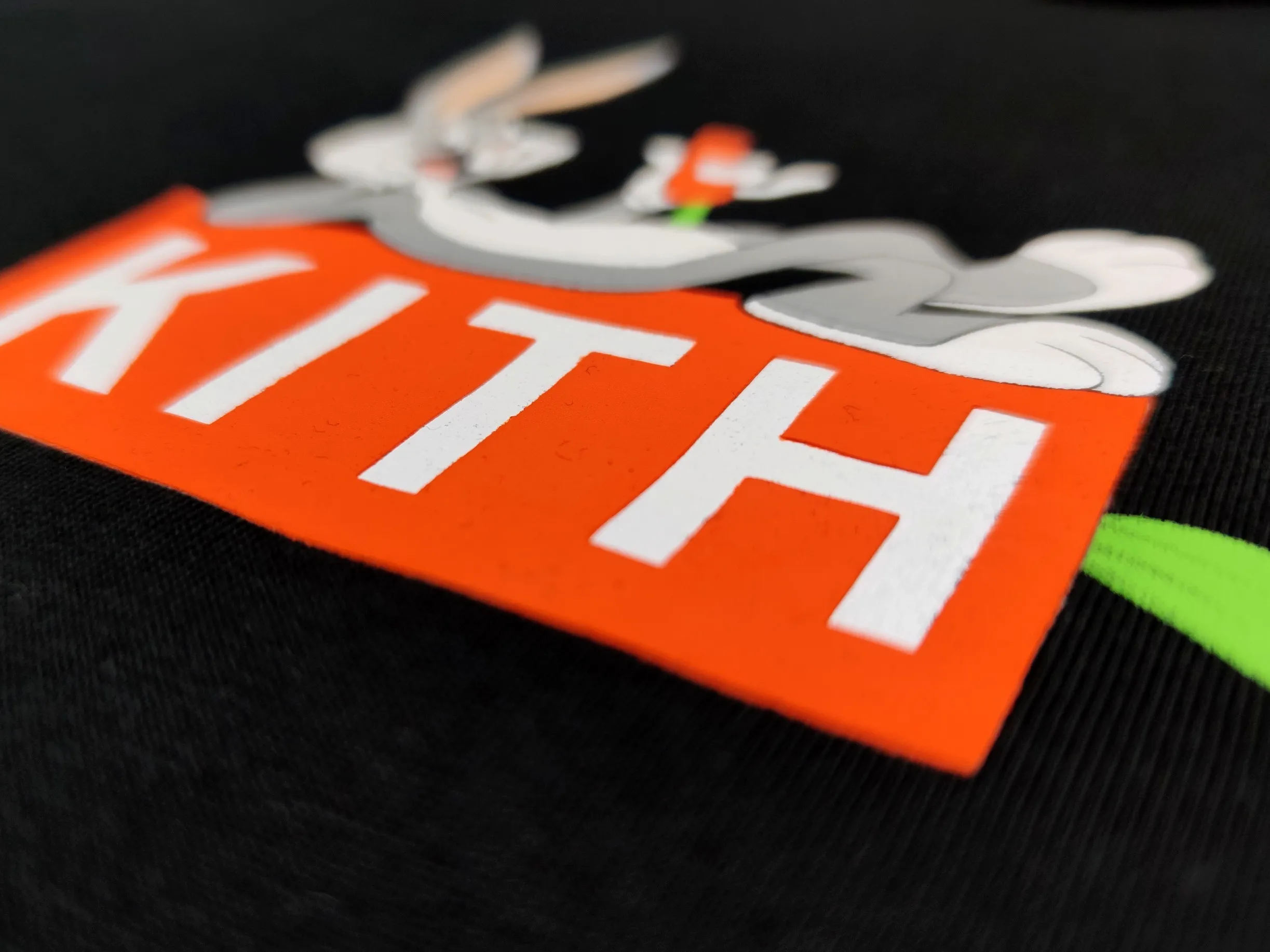 ☆ KITH x LOONEY TUNES Carrot box logo tee コラボTシャツ ☆ Kith New Carrot Box Cartoon Print Bugs Bunny Joint Series
