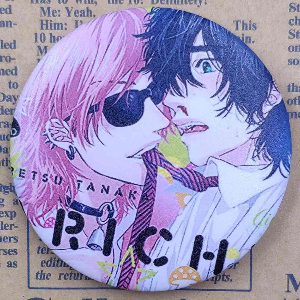 Anime yarichin b clube cosplay emblemas ayato yuri broche ícone