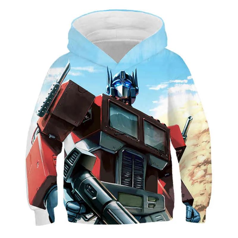 Fashion Boys Hornet Transformers Transformadores de beb Sudadera con capucha Optimus Prime Pa o Dibujos animados Larga SV Sudadera Muchacha