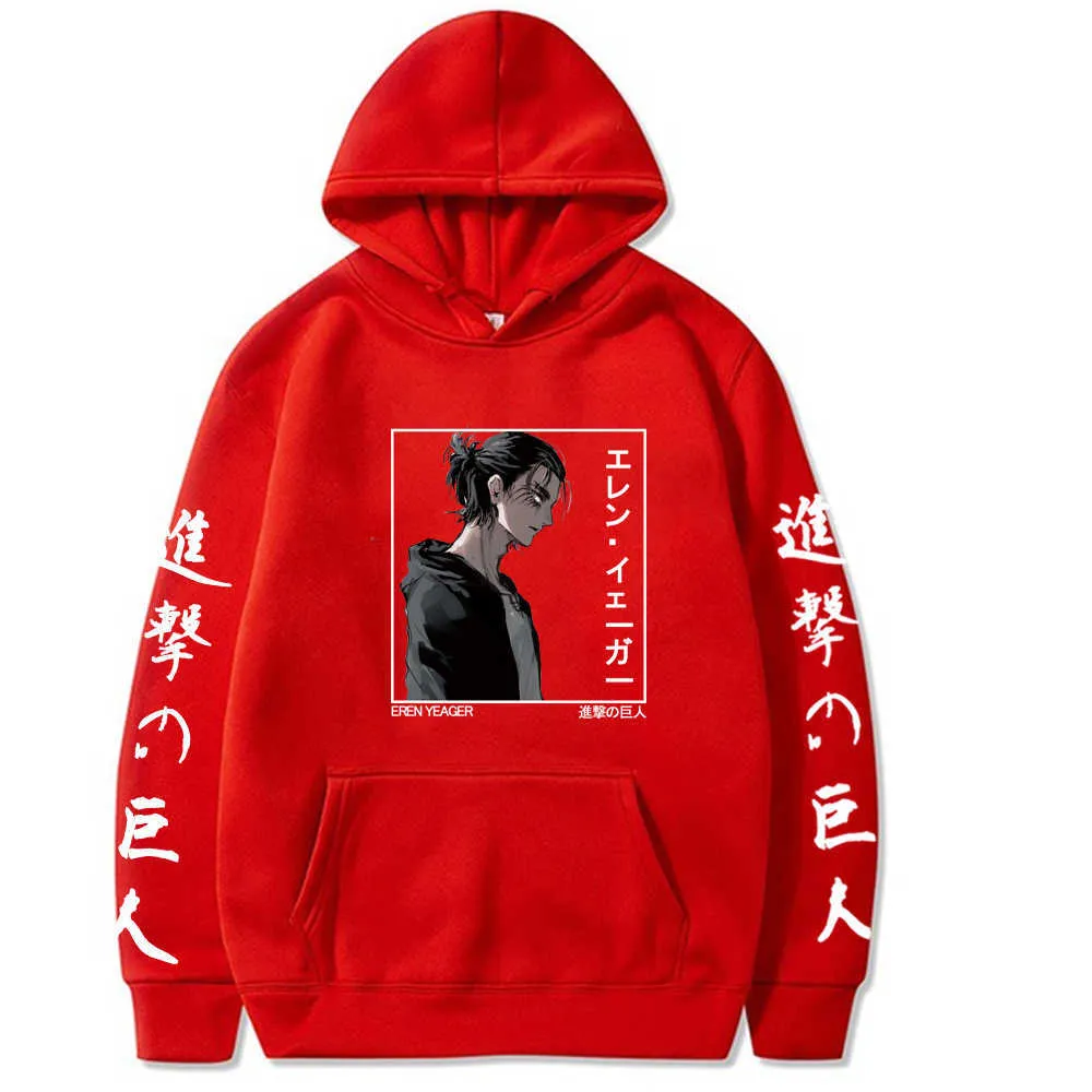 Anime Eren Yeager Hoodies Casual Attack On Titan Hoodie Sweatshirt Men Women H0818 From 9 87 DHgate