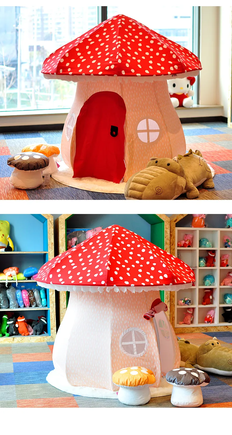 Tente en forme de champignon pour enfants, accessoires de photographie,  maison de jeu, poupée, chalet, décoration