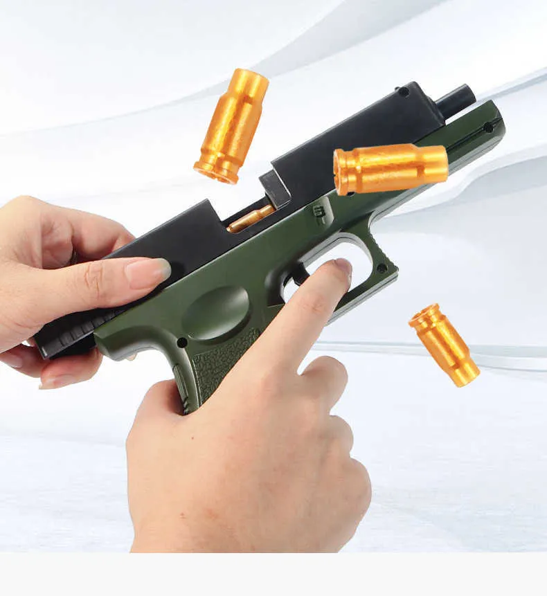 Glock Pistol Shell Throwing Soft Bullet Gunner Può Lanciare Eva Boy Chicken  Waiting Simulazione Pistola Giocattolo Bambini Con Caricamento Dinamico Da  0,59 €