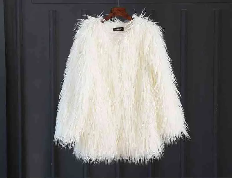 Witte LIU JO Faux fur jas CAPPOTTO COLD