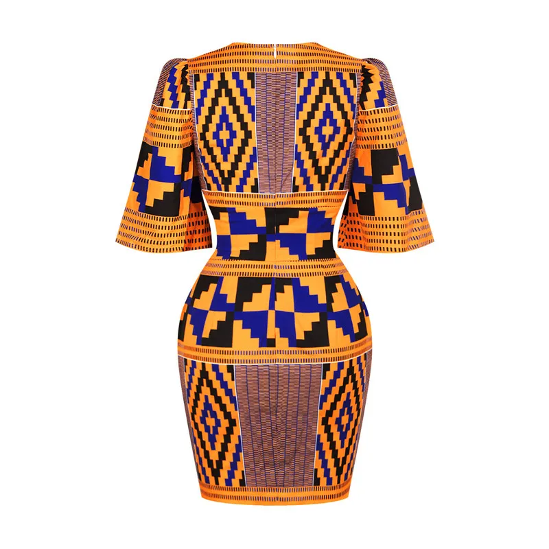 African Ankara Print BodyCon 2021 V 2 932 DHgate