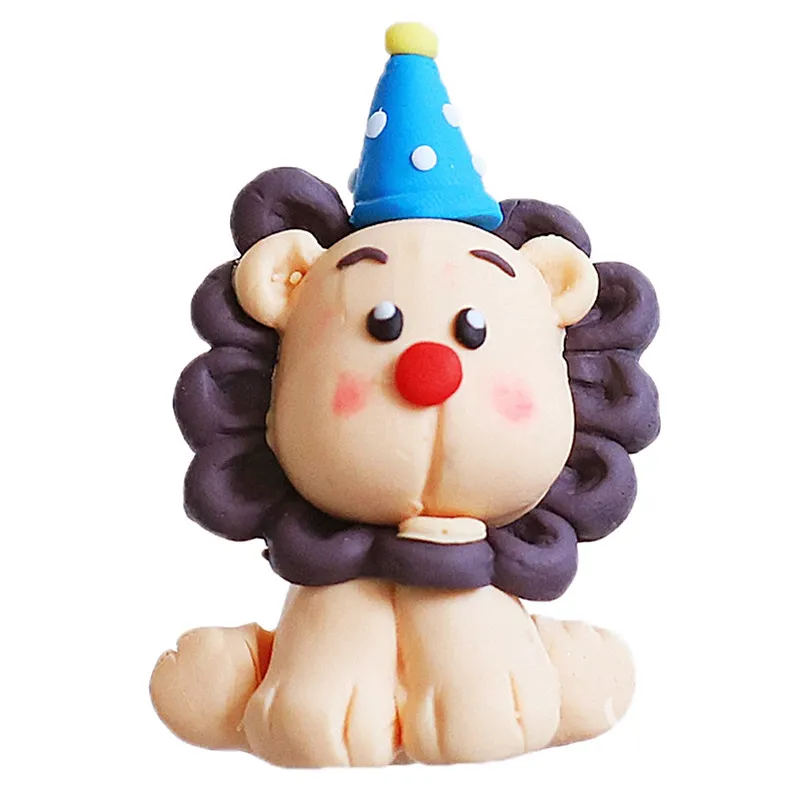 Clay Singe Clown Elephant Cirque Enfants Joyeux Anniversaire Cake Cake  Topper Pour Baby Douche Cuisson Fournitures Sweet Cadeaux Du 2,25 €