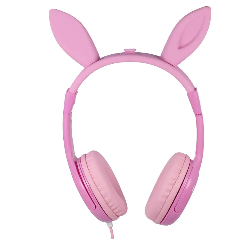 Cute Kids Bunny Ear Headphones Children Girls Boys Teens Gift