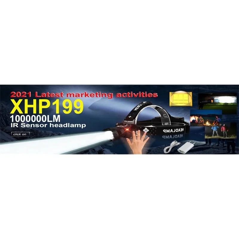 1000000 Lúmenes XHP50.2 Super Potente Linterna Táctica LED Defensa  Telescópica Telescópica XHP50 Antorcha Recargable Impermeable De 41,03 €