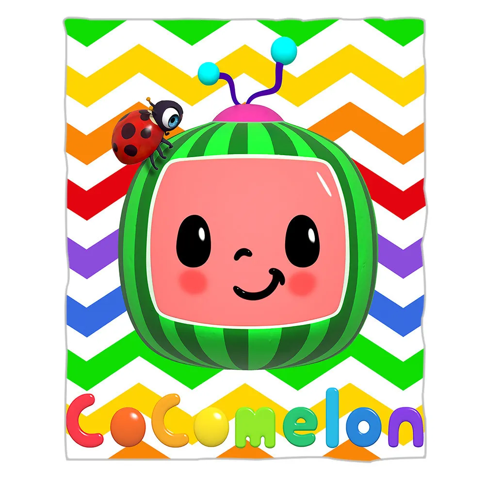 Cocomelon Baby Blanket Children Blanket Printed Flannel Blanket For Children Birthday Gift